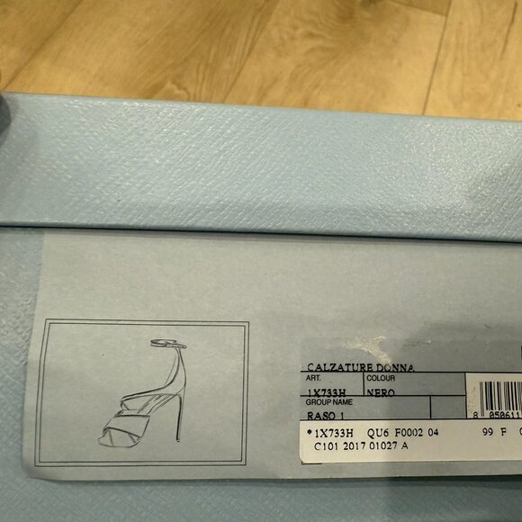 Prada Black Satin High Heel Sandal - Picture 6 of 6